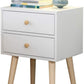 MFurn Nordic Bedside Nightstand – Modern Small Table with Drawer