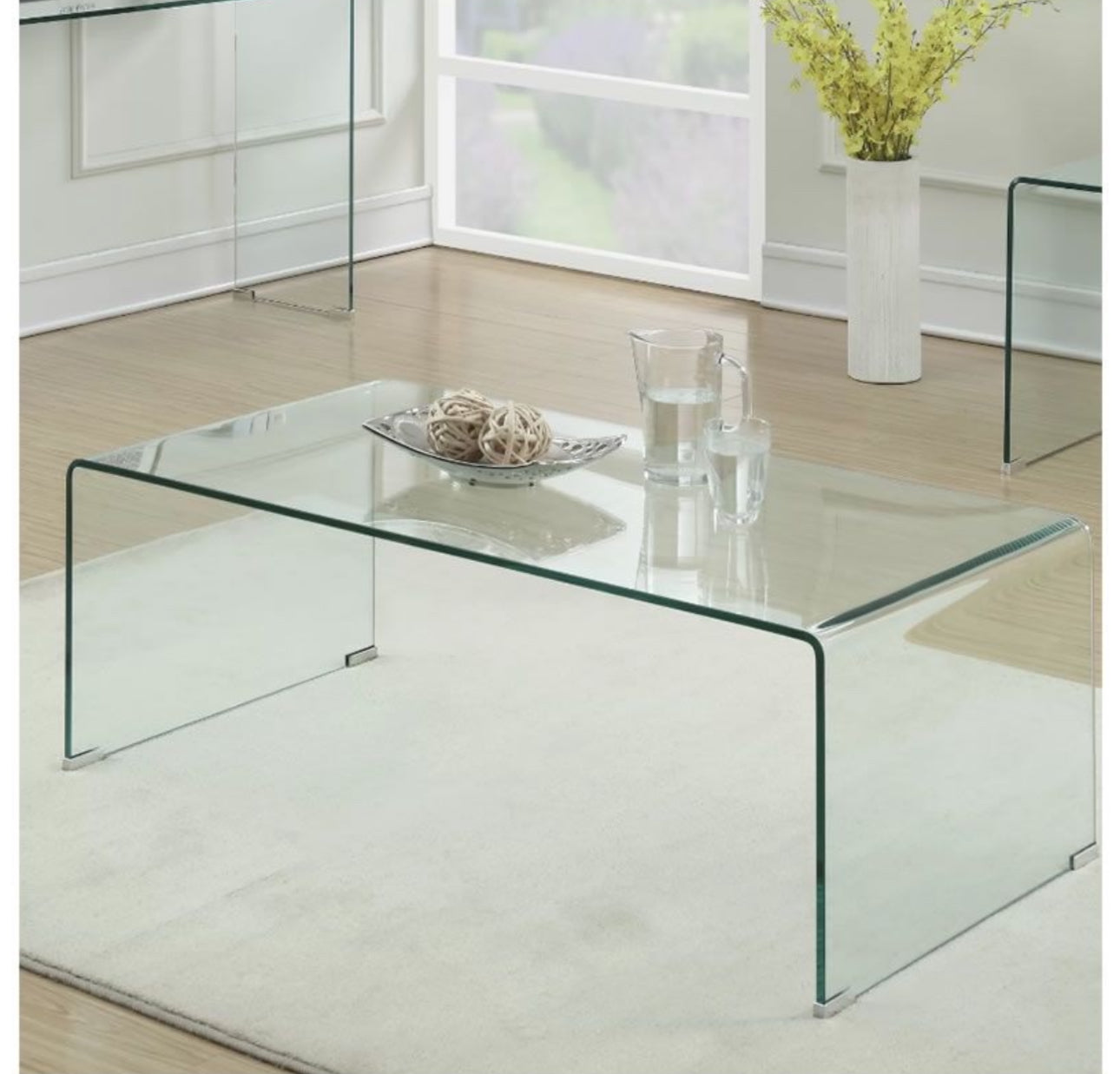 MFurn Luxury Modern Tempered Glass Coffee Table – Various Sizes