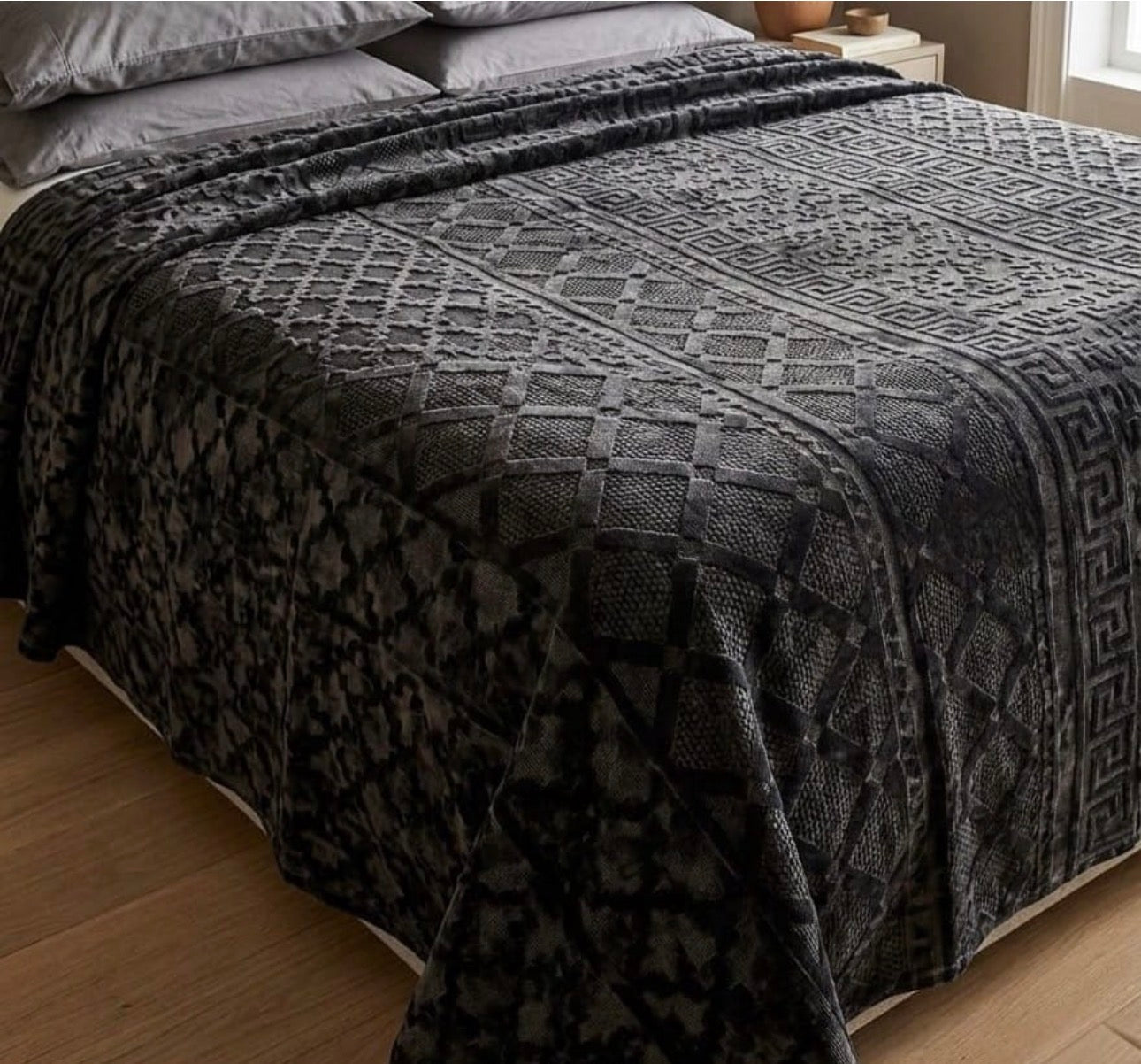 MHome Faux Mink 2ply Blankets Without Fibre-Various Colours