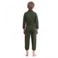 Kids Air Force Fighter Costume Children Pilot Jumpsuit Carnival Party Cosplay Roleplay Costumes Dress Up for Boys Girls Unisex