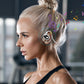 Wireless Ear Clip Bone Conduction Headphones - Open Ear Wireless Headphones With MIC - Sweat Resistant Headset, Ultra-Light On-Ear Headphones For Workouts, Running, Cycling, Business