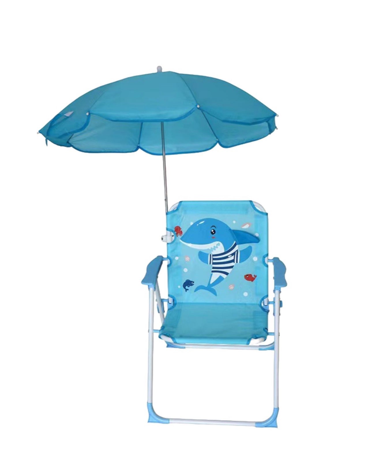 MBaby Kids Folding Animal Chair – Lightweight, Portable & Adorable With Umbrella- Various Colours