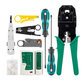 Network Repair Tool Kit Network Cable Tester Test Plier Cutter Manual Combination Tool Set Hardware Tool Kit