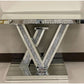 Glass Console Table & Crushed Diamond Mirror Various Options