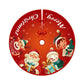 Christmas Tree Skirt Exquisite Print Anti-fade Comfortable Soft Large Area Scene Layout Bowknot Lace Up Party Decoration Xmas Tree Floor Mat