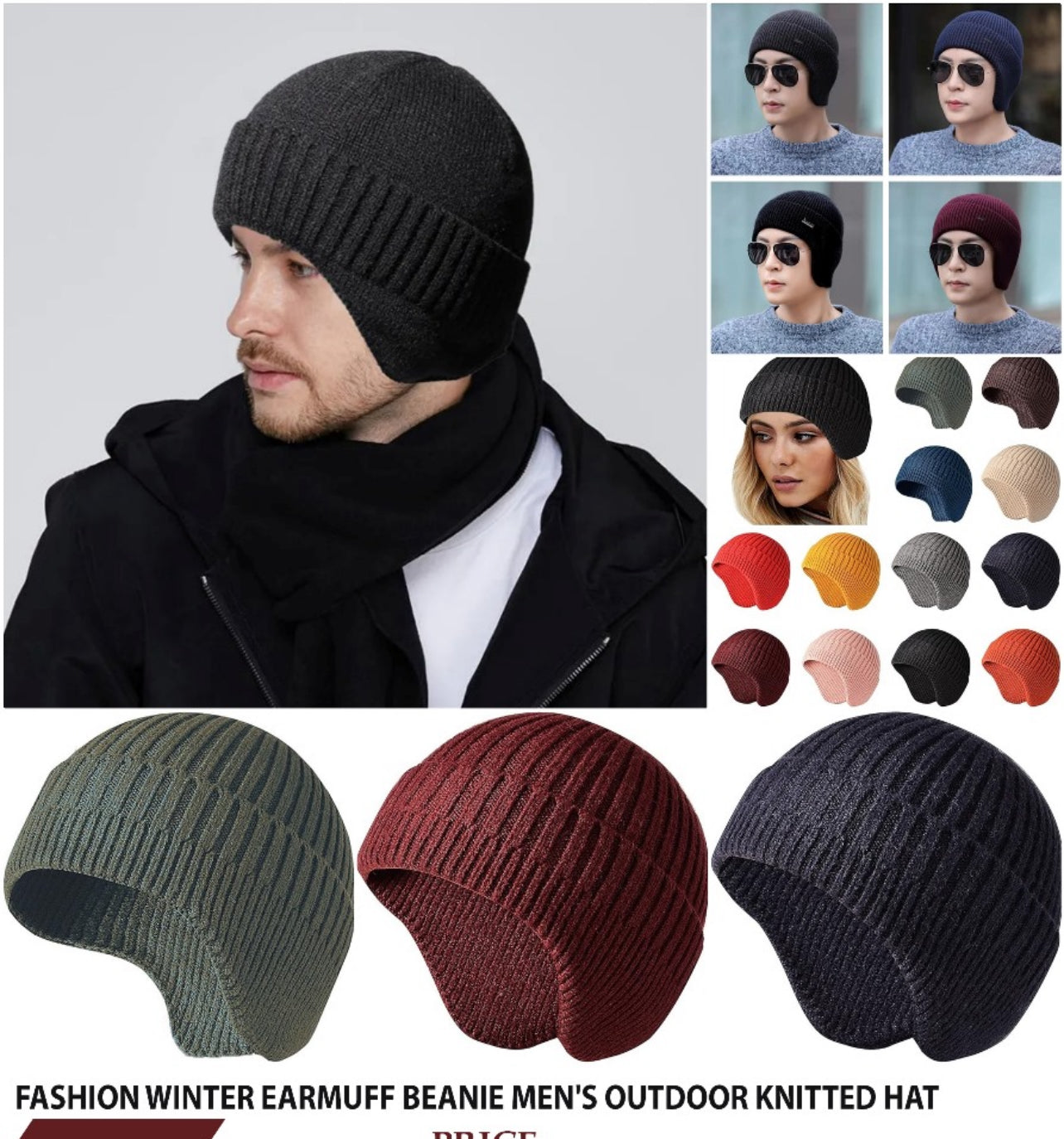 Outdoor Cycling Ear Protection Warmth Peaked Bennie