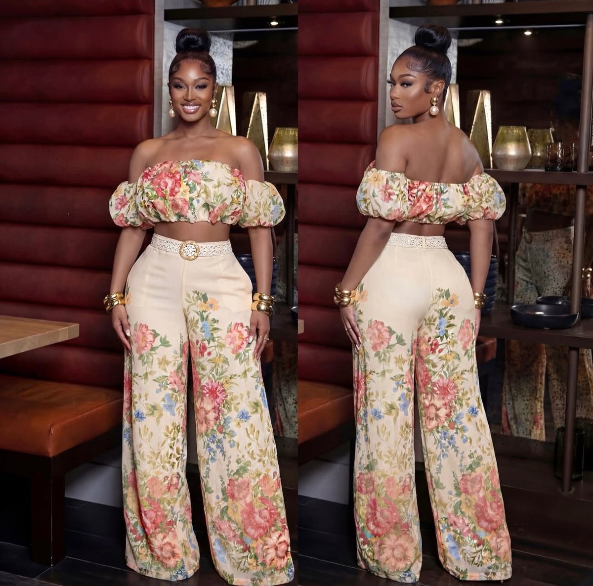 Ladies Summer Floral 2pc Set-Various Options