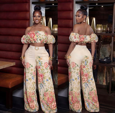 Ladies Summer Floral 2pc Set-Various Options