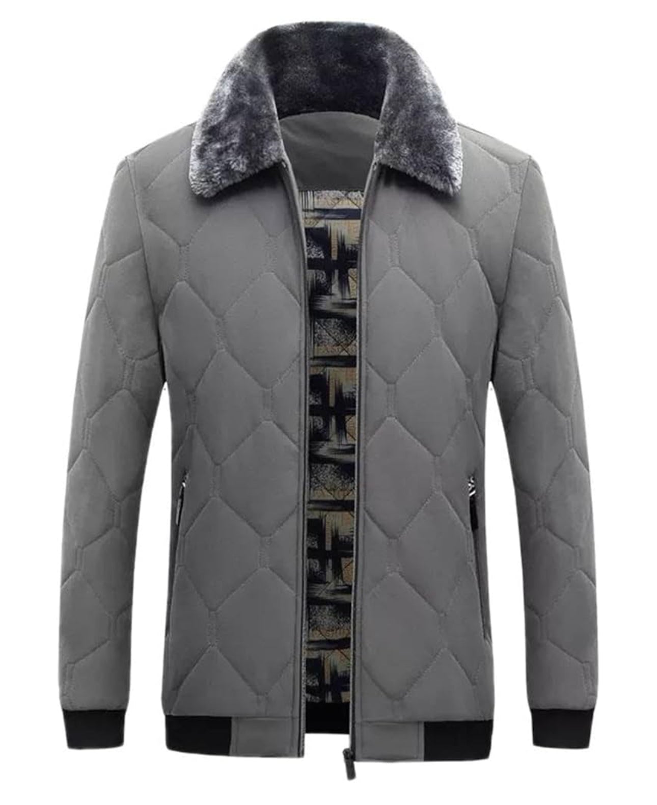 MWear Mens Puffer Winter Windbreaker Collar Warm Jacket