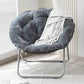 MFurn Folding Moon Chair Velvet Saucer Chair Various Colours