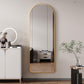Arch Aluminum Alloy Full Length Mirror Full View In Gold or Black