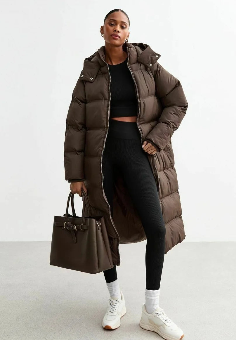 Hooded Long Puffer Jacket-Various Colours