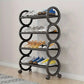 Mhome 4-Layer Shoe Rack with Circular Frame