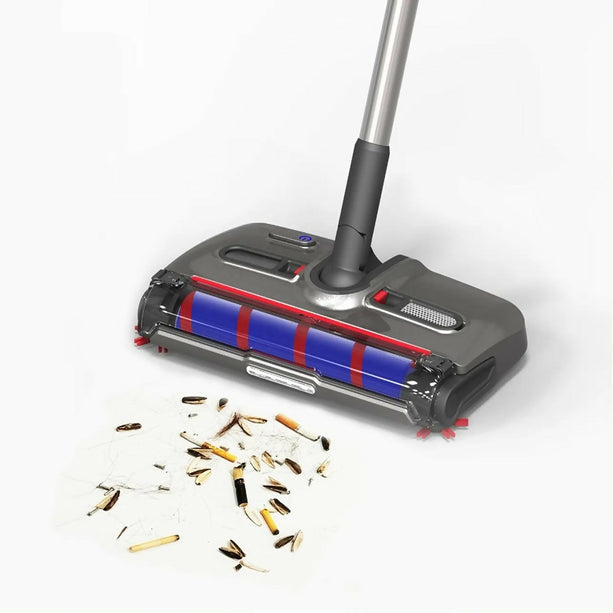 MHOME Cordless Electric Sweeper – 360° Rotating Brush, LED Light, Lightweight Floor & Carpet Cleaner