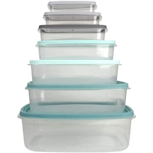 Food Storage Container Set with Secure Fit Lids 7pcs