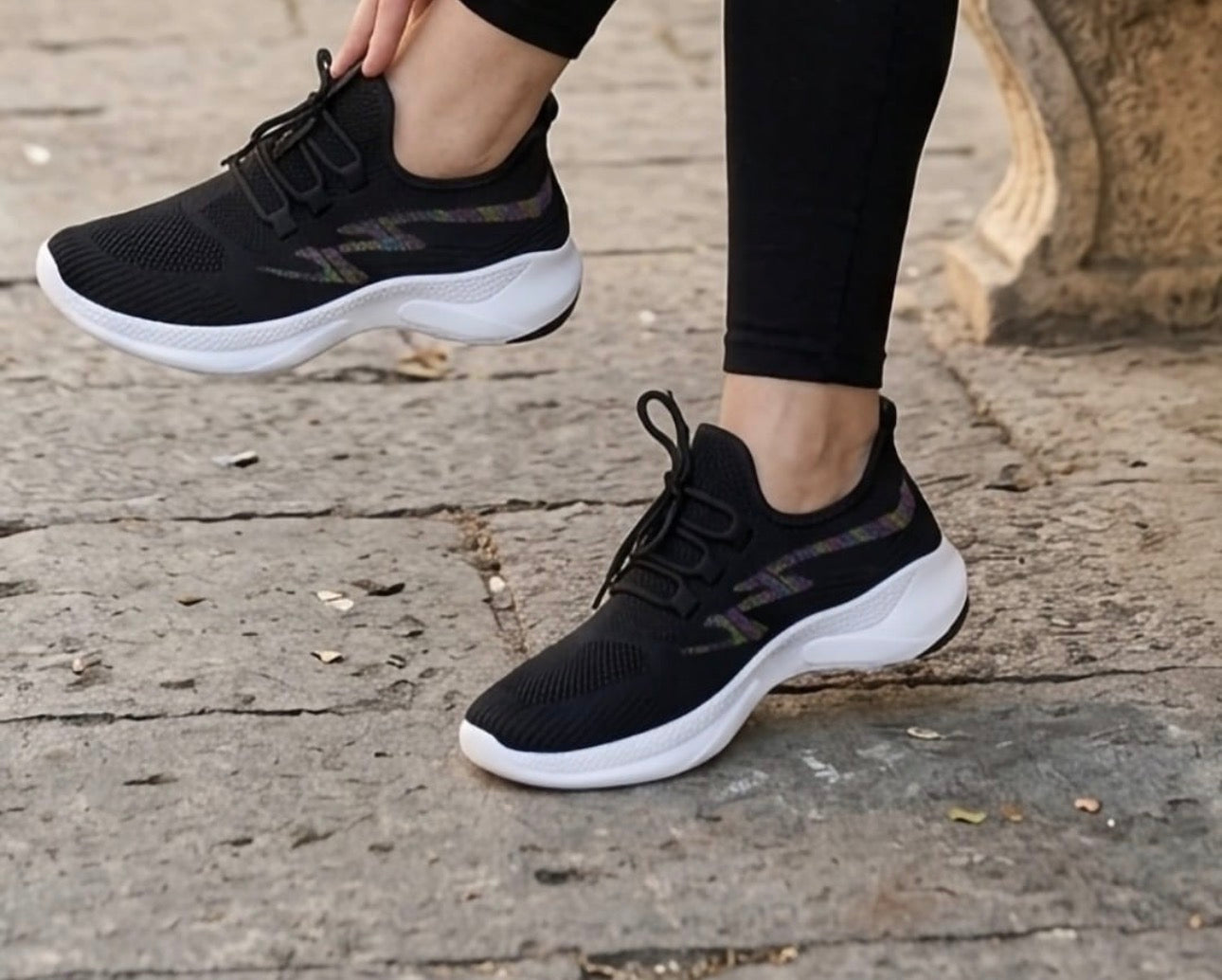 Ladies Lightweight Athletic Sneakers-Various Colours