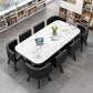 Nordic Style Table Set 8 Chairs + Dining Table , Rectangular Available In Various Colours