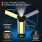 Rechargeable LED Work Light with Stand - Cordless Dimmable Camping Light with Detachable Tripod,Hooks and Carrying Bag