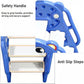Home 2-in-1 Kids Indoor &amp; Outdoor Playground Slide With Basketball Hoop-Various Colours