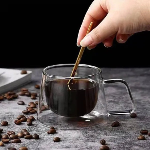 Double Wall Coffee Glass