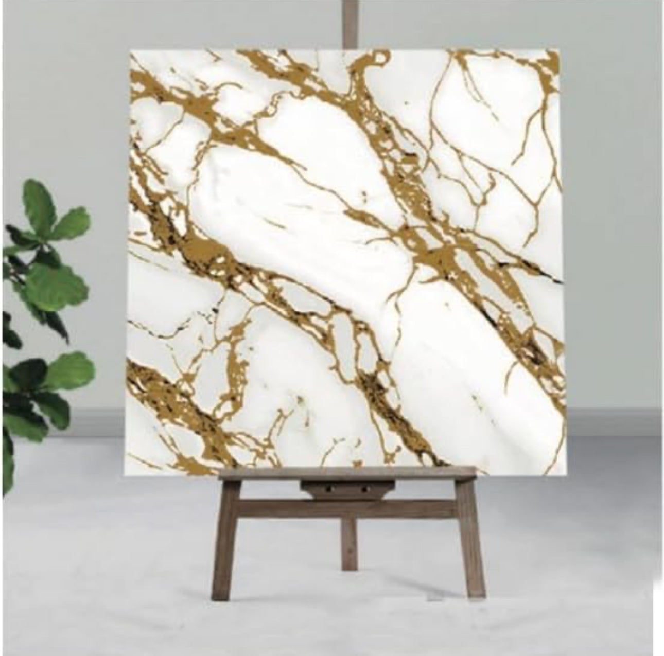 MHome Marble UV Panels Marble UV Sheets | Self Adhesive Wall Tile | Marble Look Wall Panels for Homes and Offices | 60 cm x 60 cm 10pc Pack - Various Colours Available
