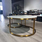 Marble Coffee Table Top with Legs, Natural Stone Beside/Corner Table for Living Room, Handmade Centre Table Furniture, Modern Nesting Table.