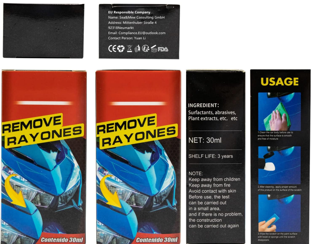 Car Scratch Remover, Scratch Remover Kit for Cars, Car Scratch Repair, Car Scratch Repair Kit, Car Paint Scratch Repair, Easily Repair Paint Scratches, Car Surface Slight Scratch Repair