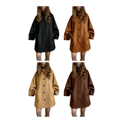 Ladies Wool Oversized Cape Coat-Various Colours