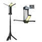Rechargeable LED Work Light with Stand - Cordless Dimmable Camping Light with Detachable Tripod,Hooks and Carrying Bag