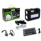 GD Lite GD-8017 Plus Solar Lighting System | Rechargeable LED Light Kit with Solar Panel