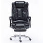 MFurn High Back Executive Office Chair with Footrest - Ergonomic PU Leather