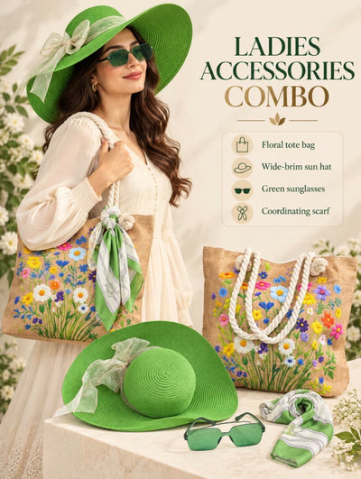 Ladies Summer Hat Combo-4pc set