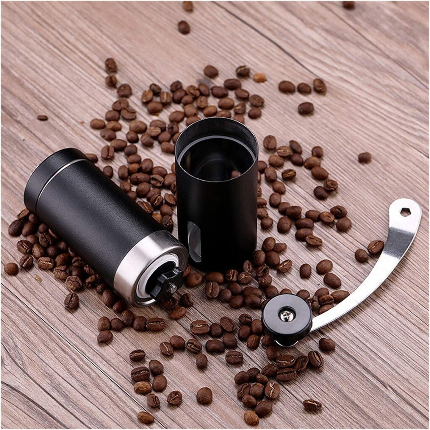 Portable Manual Coffee Grinder – Conical Ceramic Burr Hand Mill for Coffee Beans, Spices & More