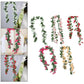 Artificial Rose Garland for Holiday Door Backdrop