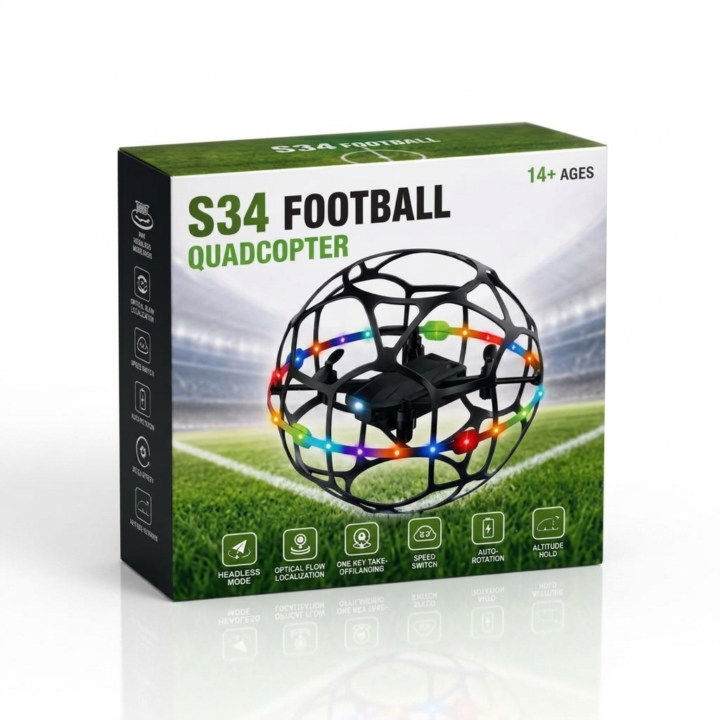 MTech Futuristic LED Soccer Drone Toy