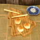 MHome Bamboo Christmas Tree Wooden Serving Platter