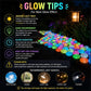 Glow in the Dark Garden Stones, Colorful Luminous Pebbles, 200pcs