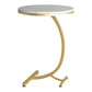 MFurn Marble Nordic Style Home Furniture Stainless Steel Gold Round Corner Side Table