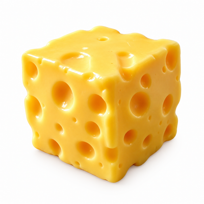 Cheese Squishy Toy, Soft Swiss Cheese Sensory Fidget