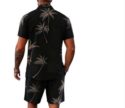 Men’s Summer Casual Short/Shirt Combo 2pc-Various Colours