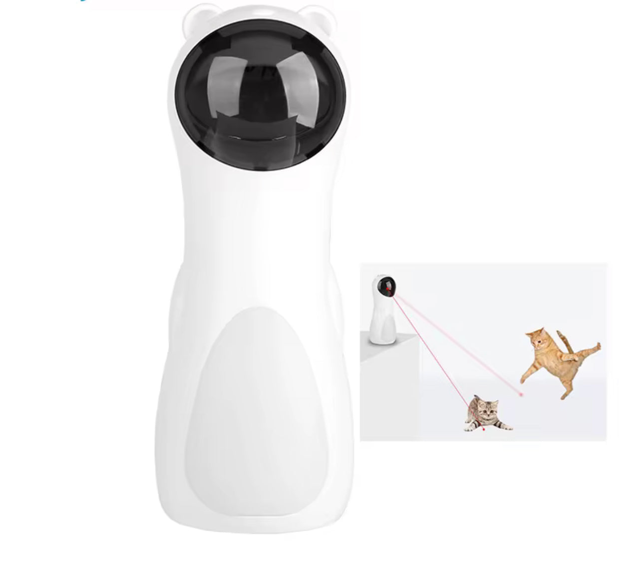 MTech Automatic Cat Laser Toy – Interactive USB & Battery Powered Pet Laser With 3 Modes, Auto Timer, 360° Rotation