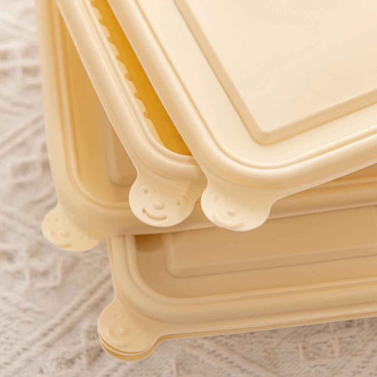Compostable Cornstarch Takeaway Container with Lid - Eco-Friendly 5 - Compartment Box/ Pack 50pc