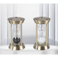 MHome Vintage Three Pillar Mini Hourglass Ornament Timer - Metal Hourglass, Glass Sand Timer