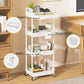MHome Majestic 3 Or 4-Tier Utility Cart With Drawer – Black Or White