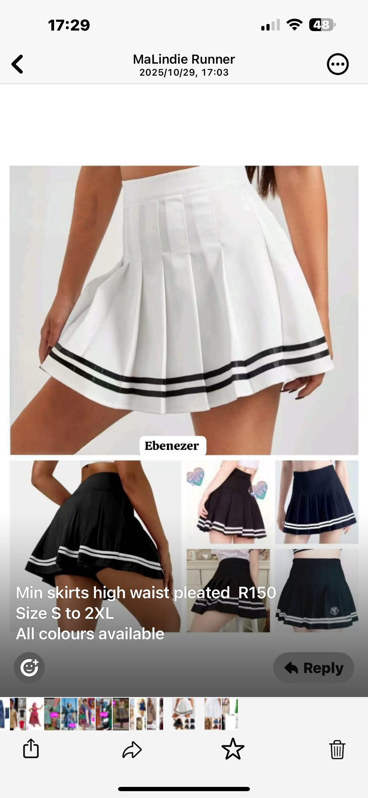 Women’s Pleated Tennis Style Mini Skirts - Various Colours
