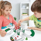 Christmas Train Toy Educational Electric Battery Powered Assembled Christmas Train Train Set Cute Holiday Gift Christmas Toy For Kids