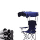 Folding Camping Chair with Shadow Sky, Portable Beach Outdoor Fishing Aluminum with Sun Protection and Carry Bag, Garden Chair for Beach, Pool, Garden, Blue (Color : Blue) XL