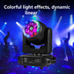 MTech 7x15W RGBW Moving Head Light With Bee's Eye 360° Rotation Halo Strip DMX512 Voice Control for Wedding Party And Ball