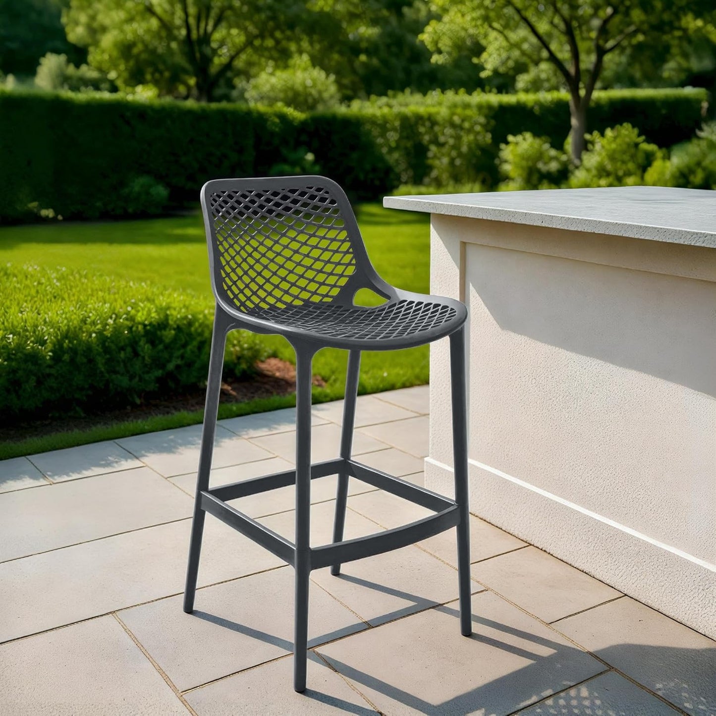 MFurn Stackable Outdoor Bar Stool – 75 cm Seat Height