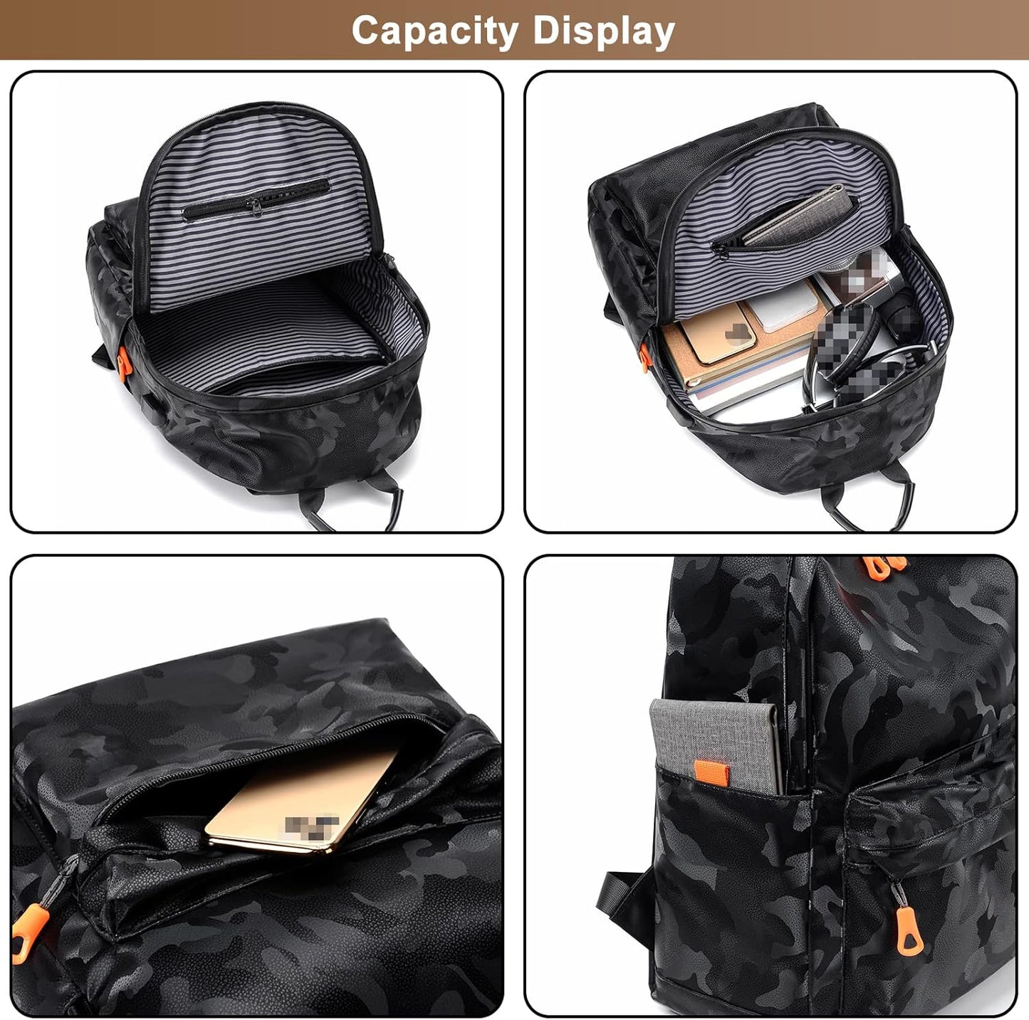 MTech Lightweight Laptop Backpack – Oxford Cloth Travel Daypack with USB Port